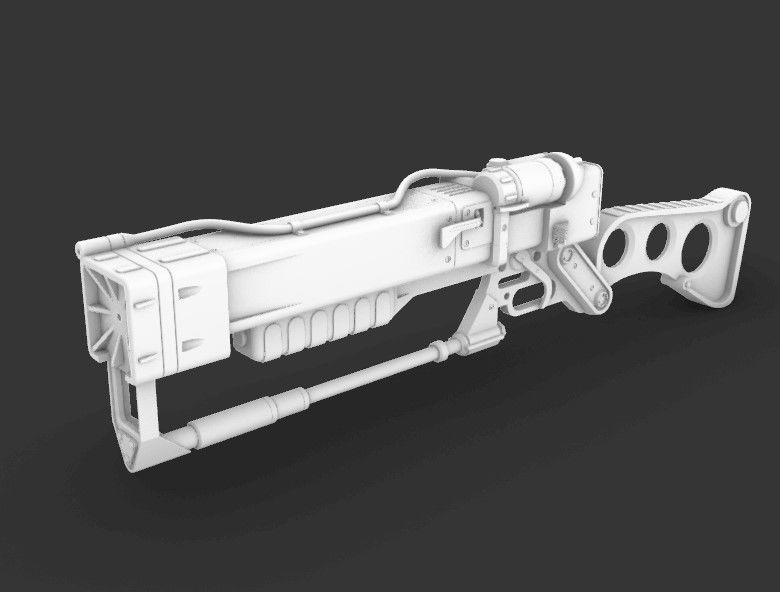 Fallout Laser Rifle 3D print model_38