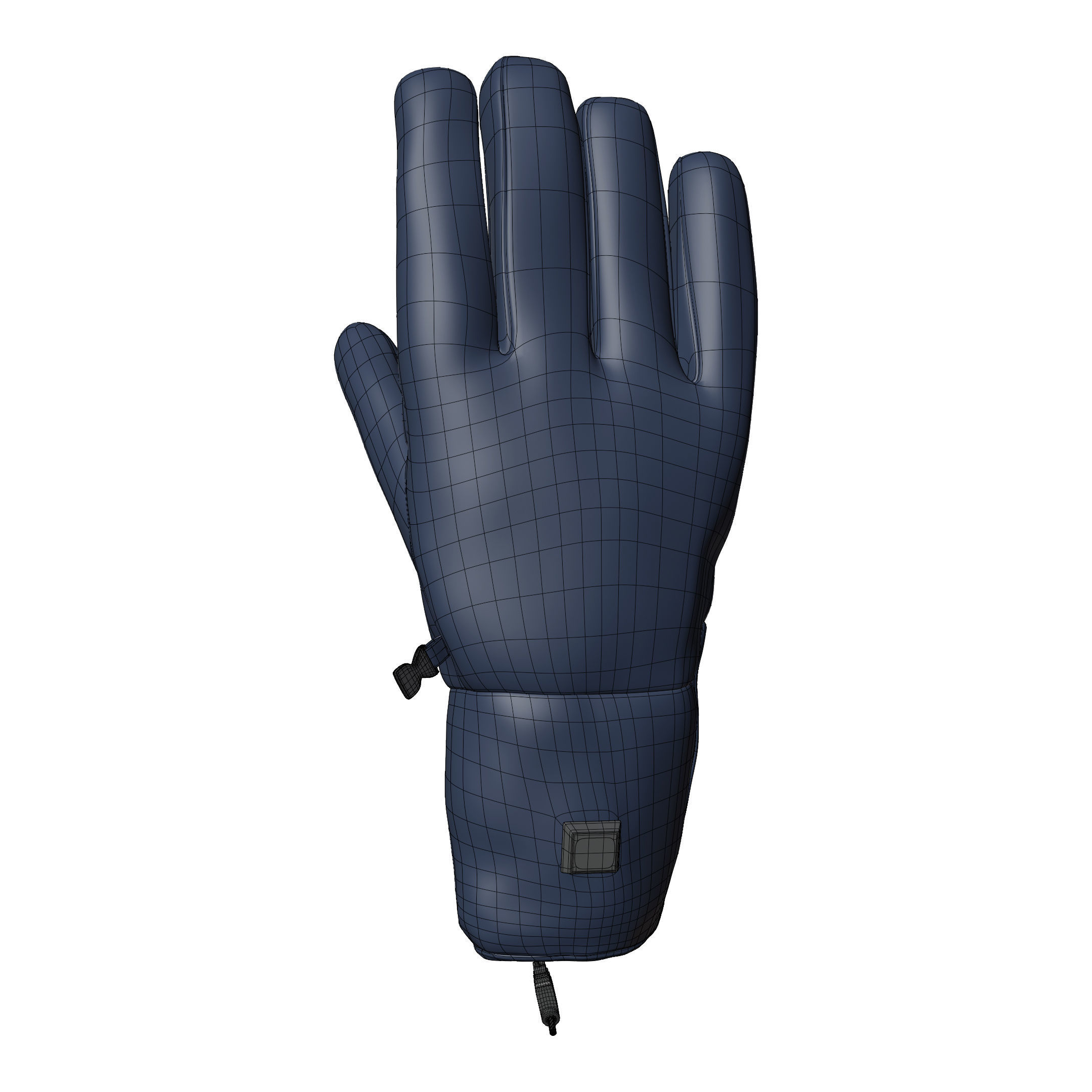 realistic glove neoprene gloves Low-poly 3D model_7