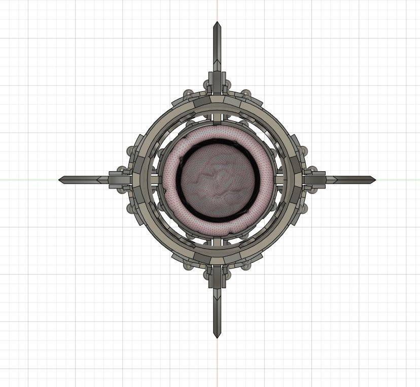 Ulzuin Torch or Fantasy Torch 3D print model_4