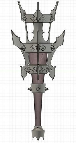 Ulzuin Torch or Fantasy Torch 3D print model