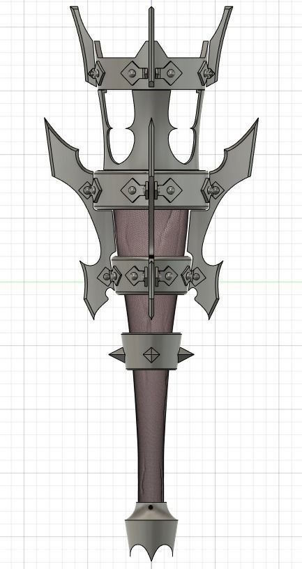 Ulzuin Torch or Fantasy Torch 3D print model_0
