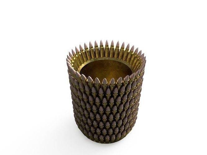 Ammo Belt Flower Pot Free 3D print model