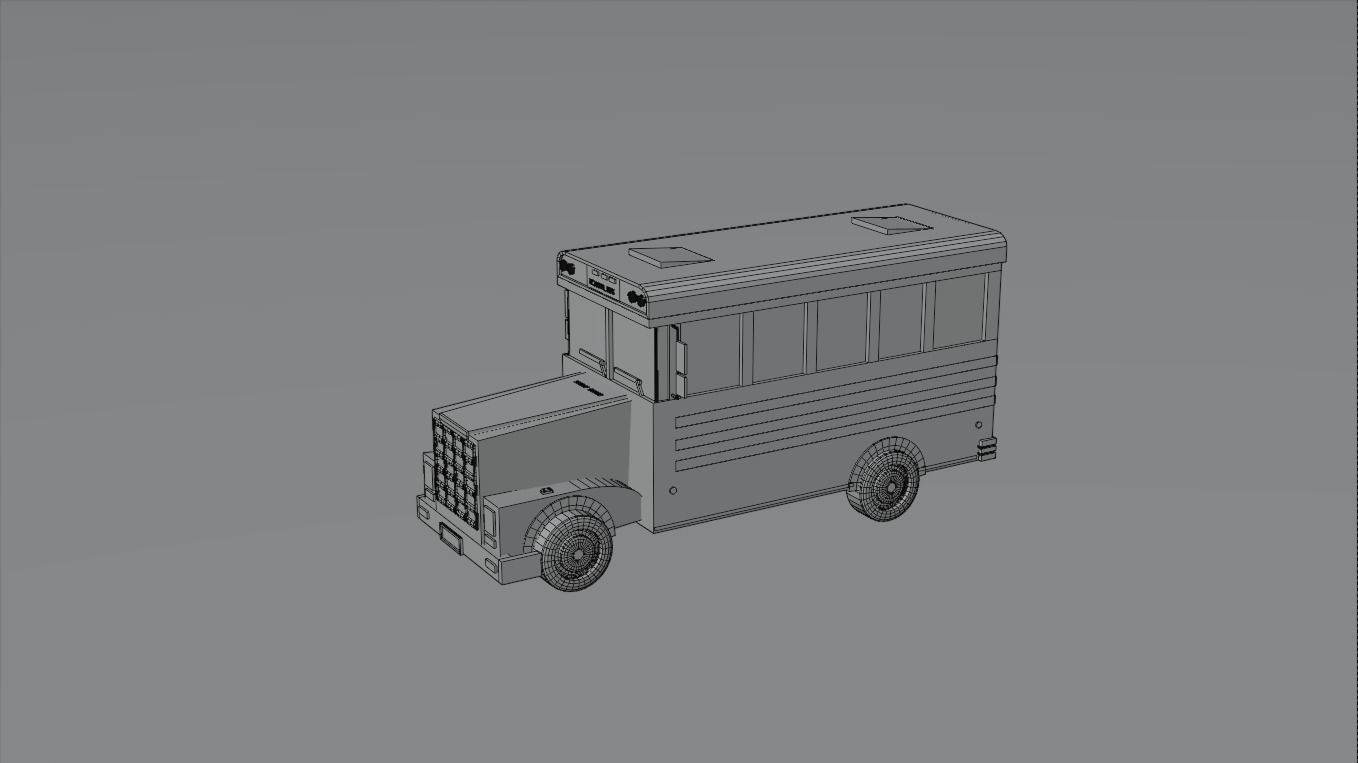 Low-poly Vehicles toy car 3D model_25