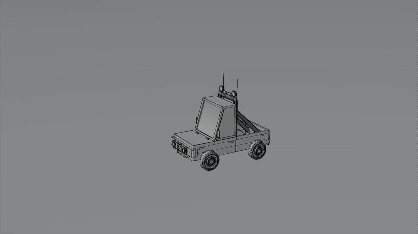 Low-poly Vehicles toy car 3D model_16