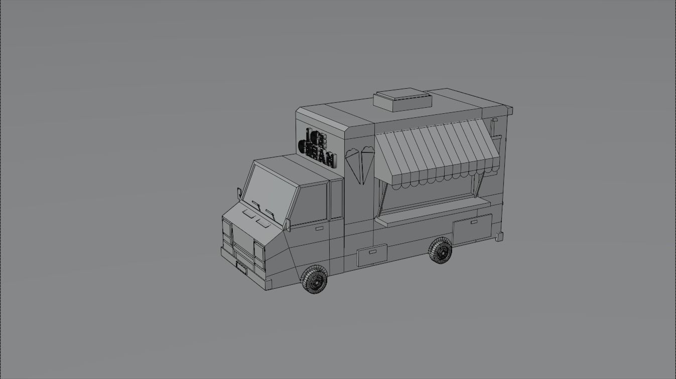 Low-poly Vehicles toy car 3D model_13