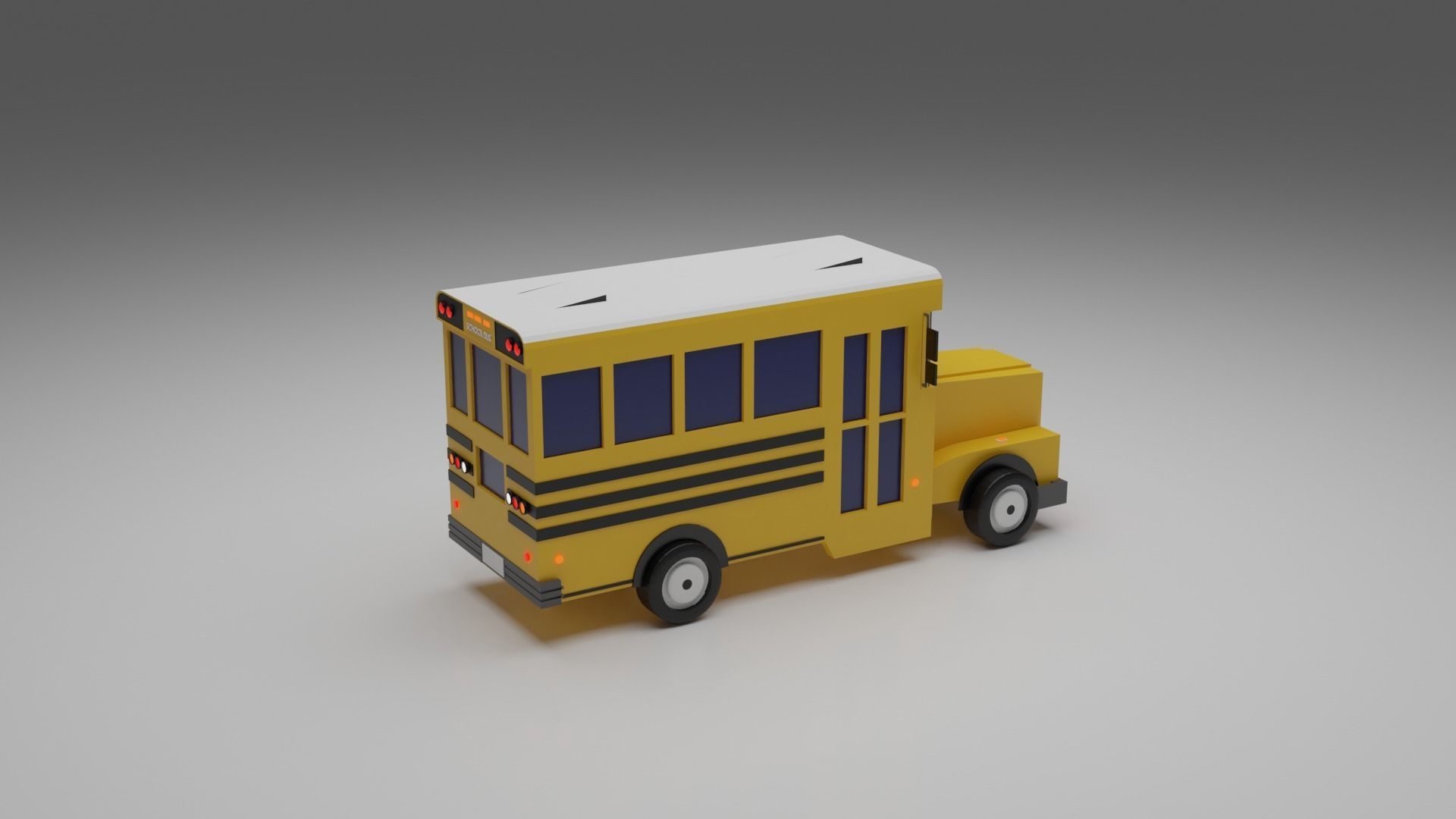 Low-poly Vehicles toy car 3D model_24