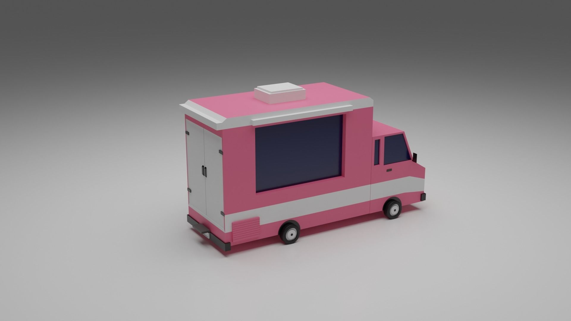 Low-poly Vehicles toy car 3D model_12