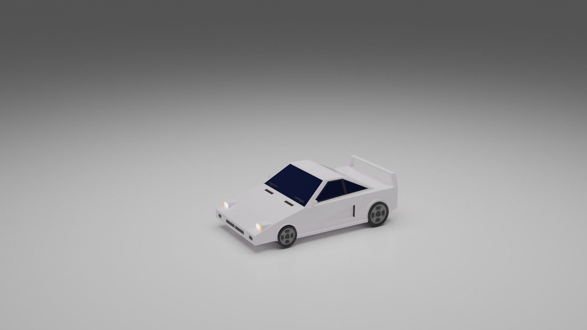 Low-poly Vehicles toy car 3D model_8