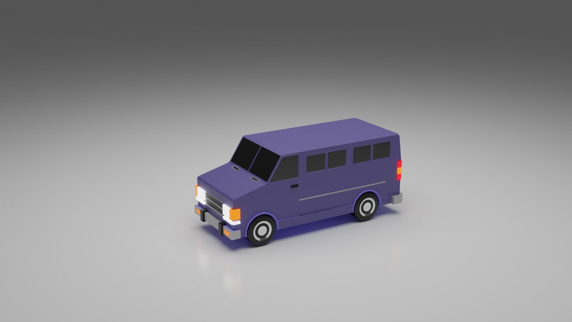 Low-poly Vehicles toy car 3D model_29