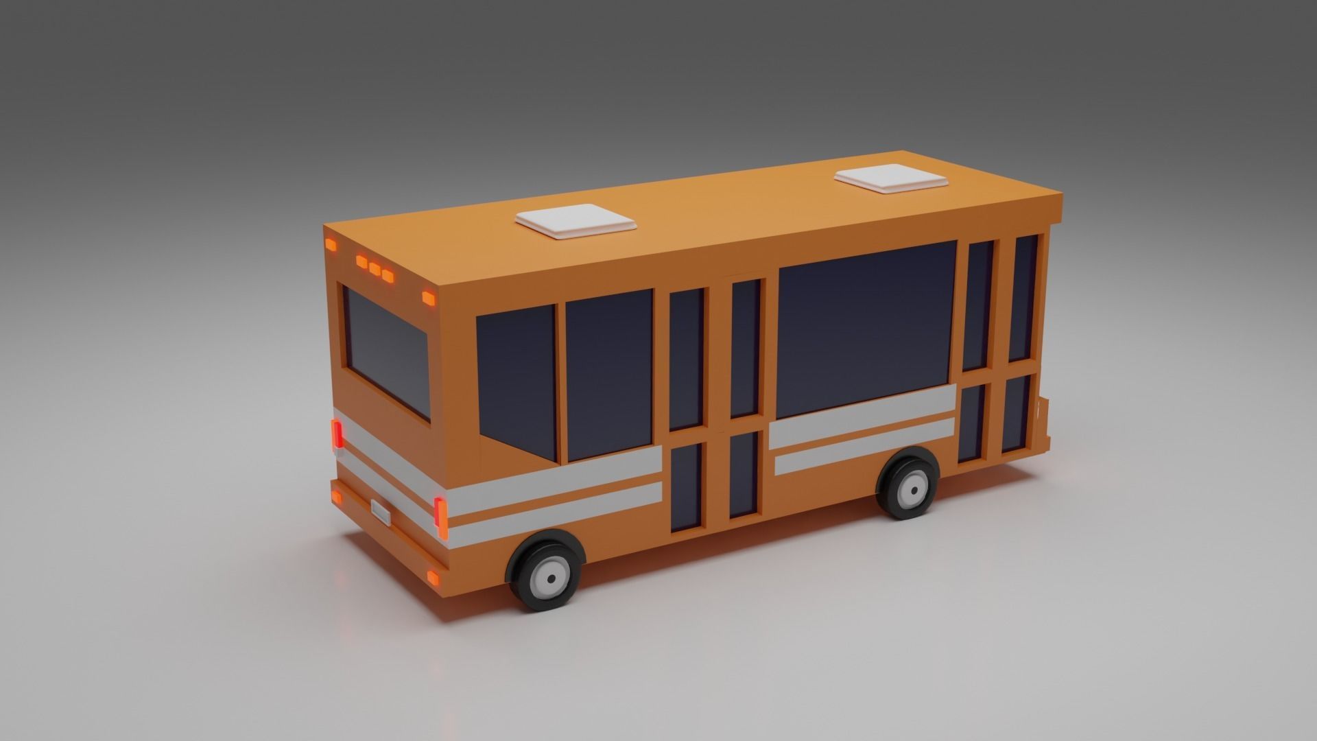 Low-poly Vehicles toy car 3D model_3