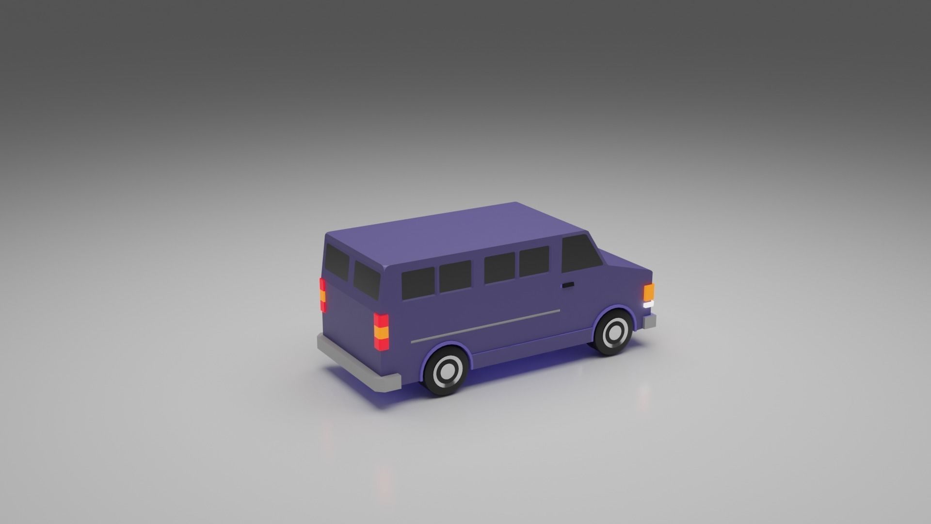 Low-poly Vehicles toy car 3D model_30