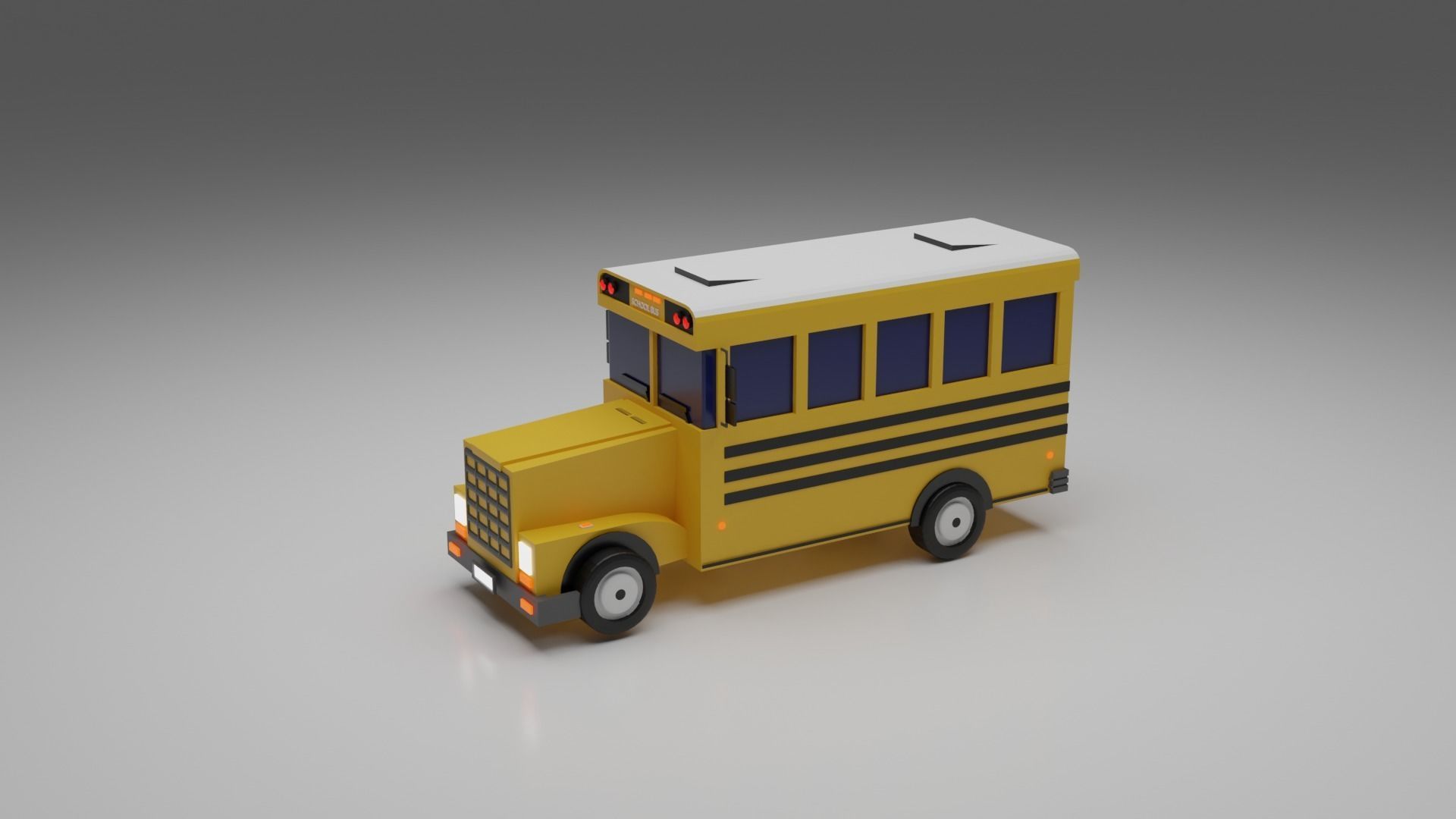 Low-poly Vehicles toy car 3D model_23