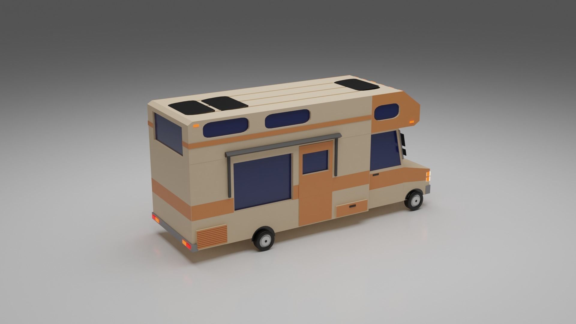 Low-poly Vehicles toy car 3D model_6