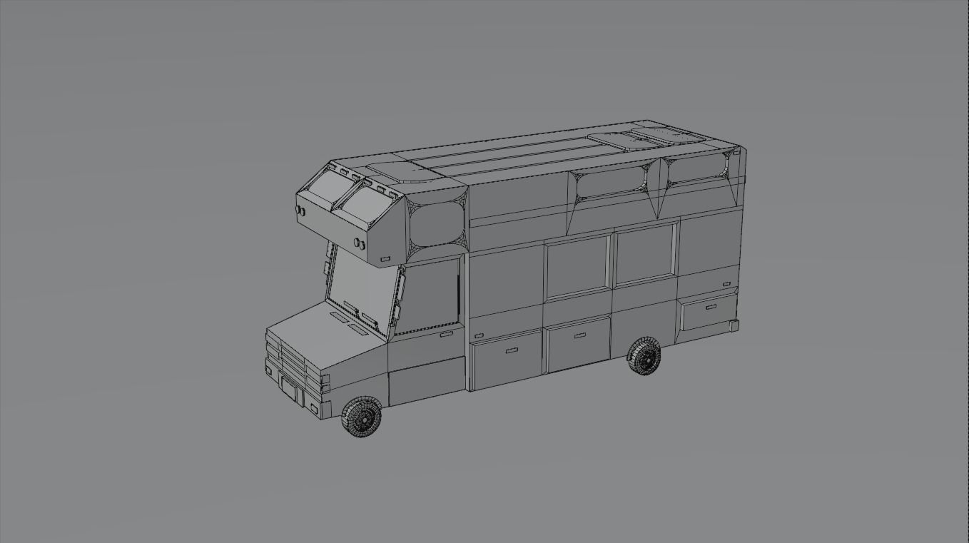 Low-poly Vehicles toy car 3D model_7