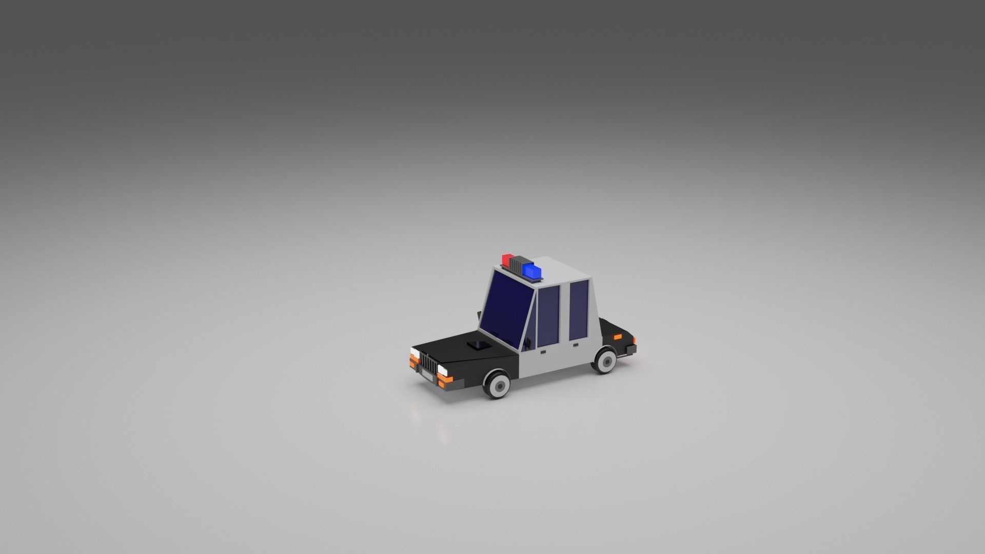 Low-poly Vehicles toy car 3D model_20