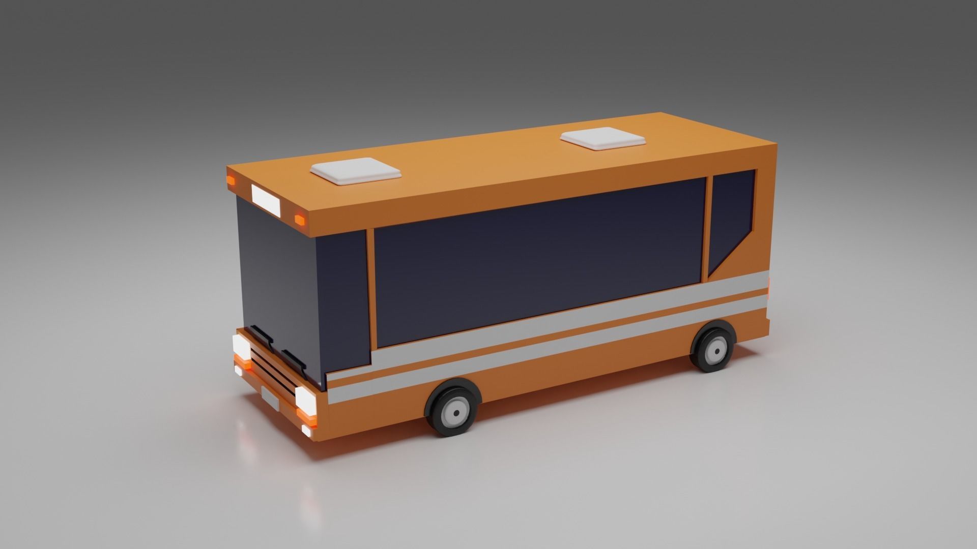Low-poly Vehicles toy car 3D model_2
