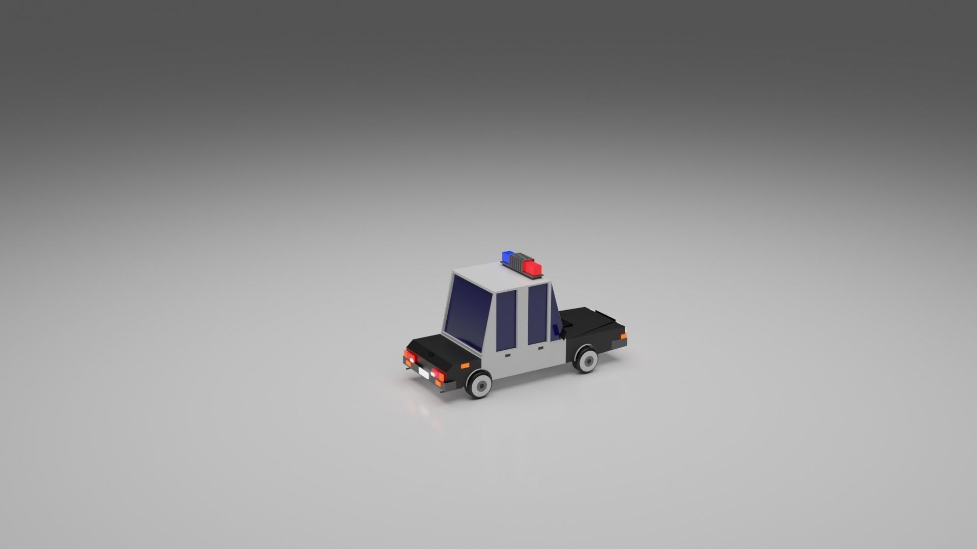 Low-poly Vehicles toy car 3D model_21