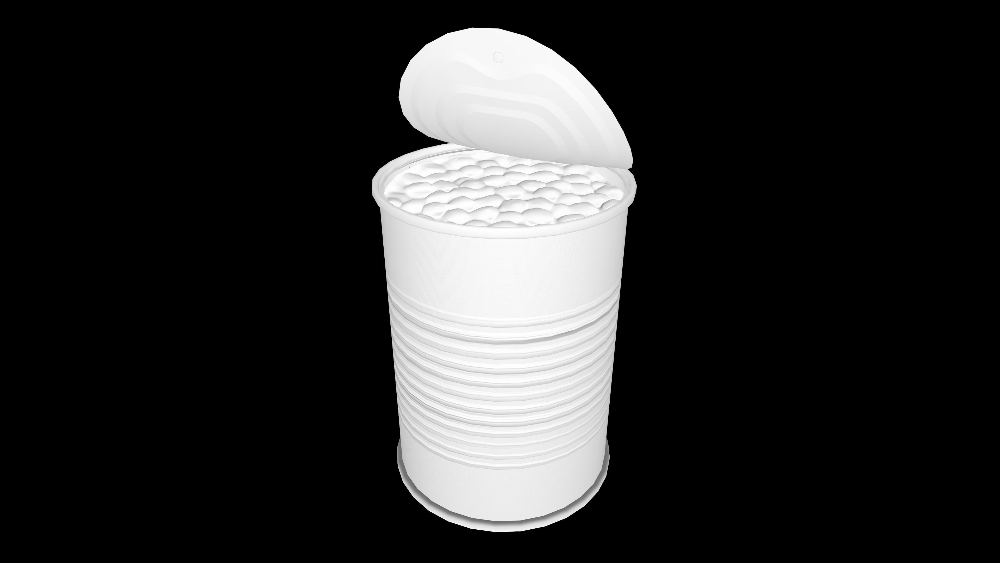 Tin Can Canned Green Peas Food Open Closed 4K PBR Textures Low-poly 3D model_11