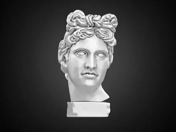 Apollo head 3D print model
