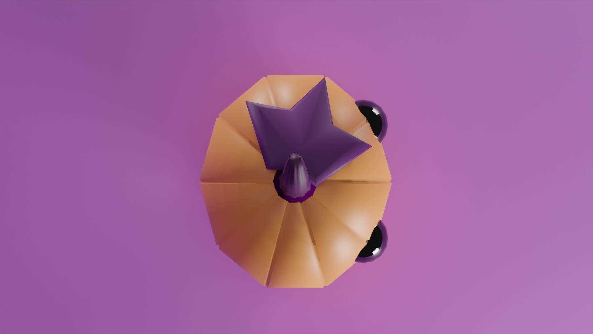 Halloween Pumpkin 3D model Low-poly 3D model_3