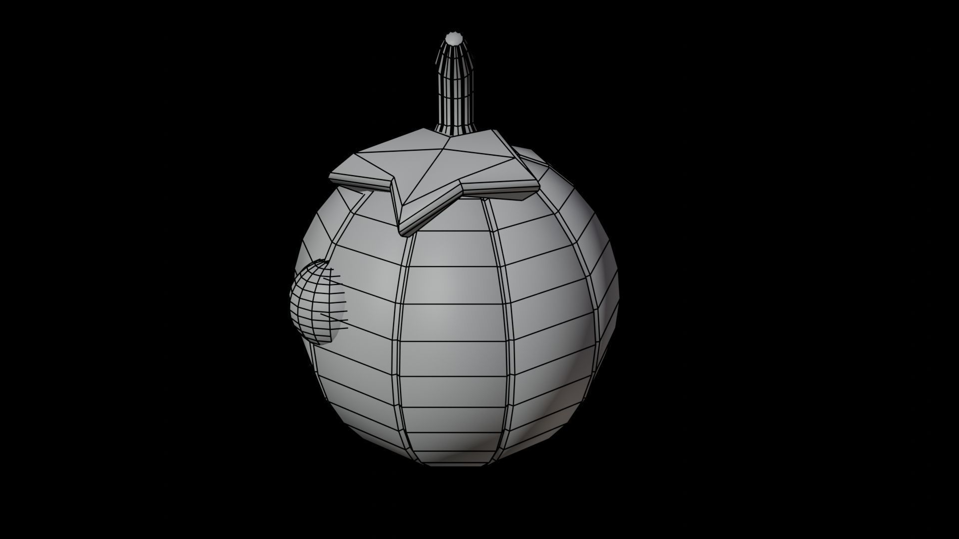 Halloween Pumpkin 3D model Low-poly 3D model_6