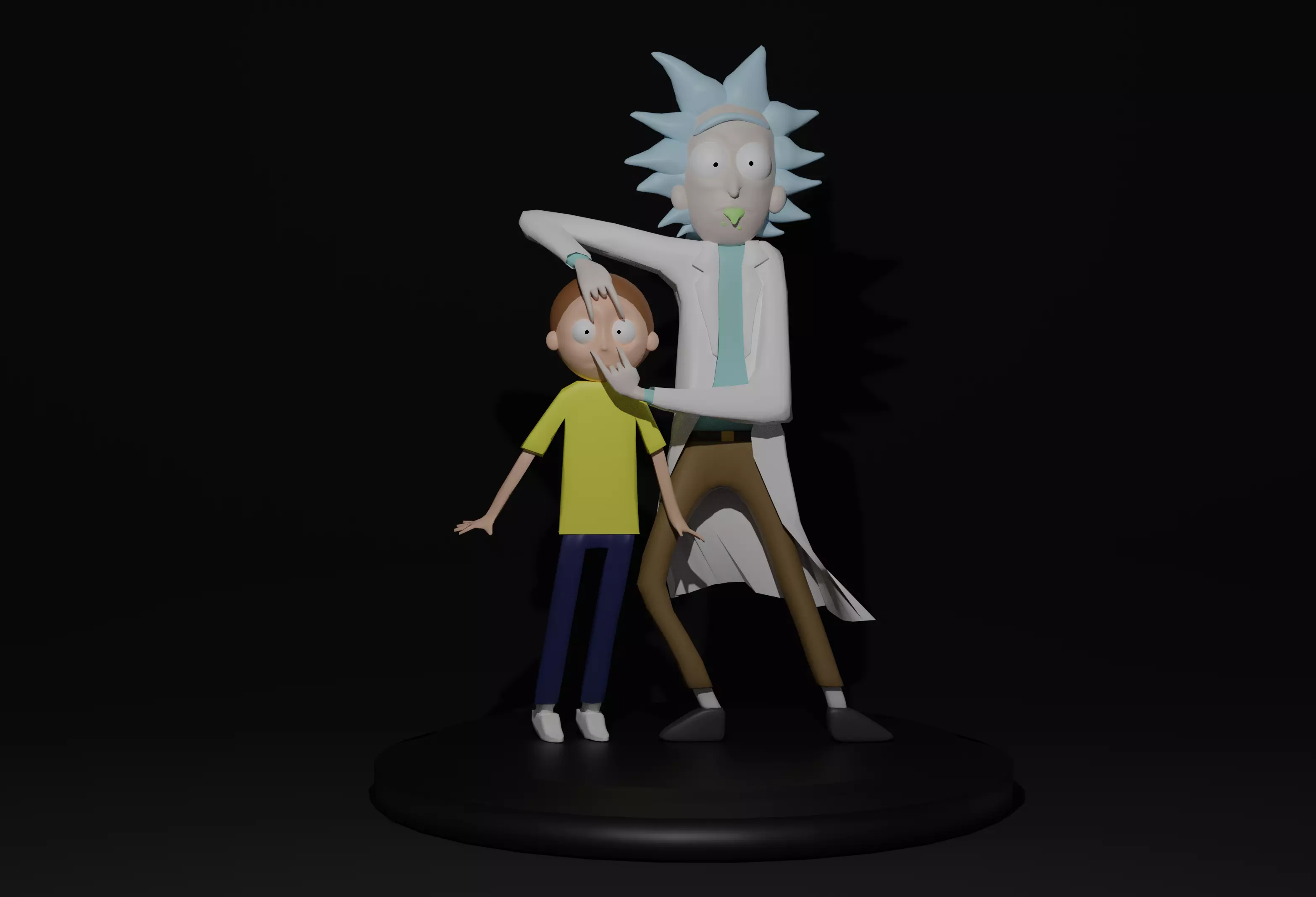 Rick and Morty Poster Pose 3D print model_0