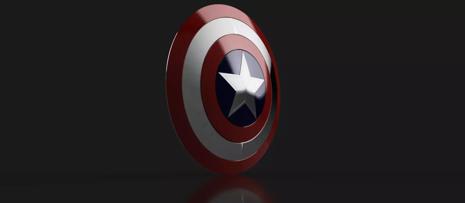 Captain America Shield 70cm diameter  3D print model_0