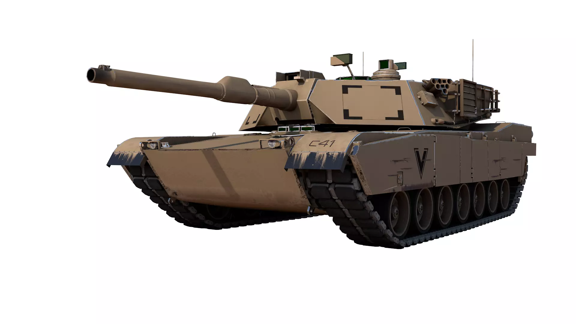 tank M1 Abrams 3D model