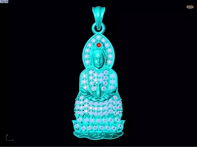Buddha Guan Yin Pendant