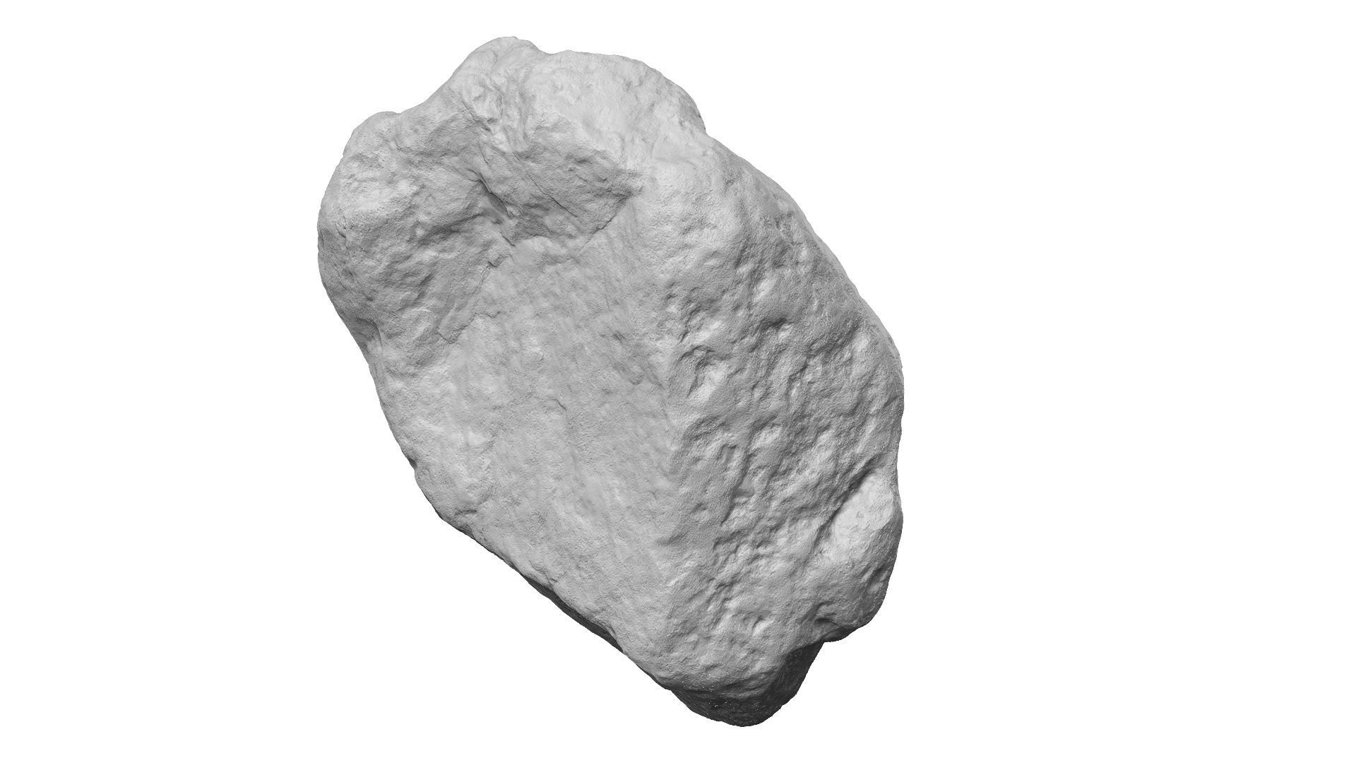 Gray Stone Raw Scanned 3D model_11
