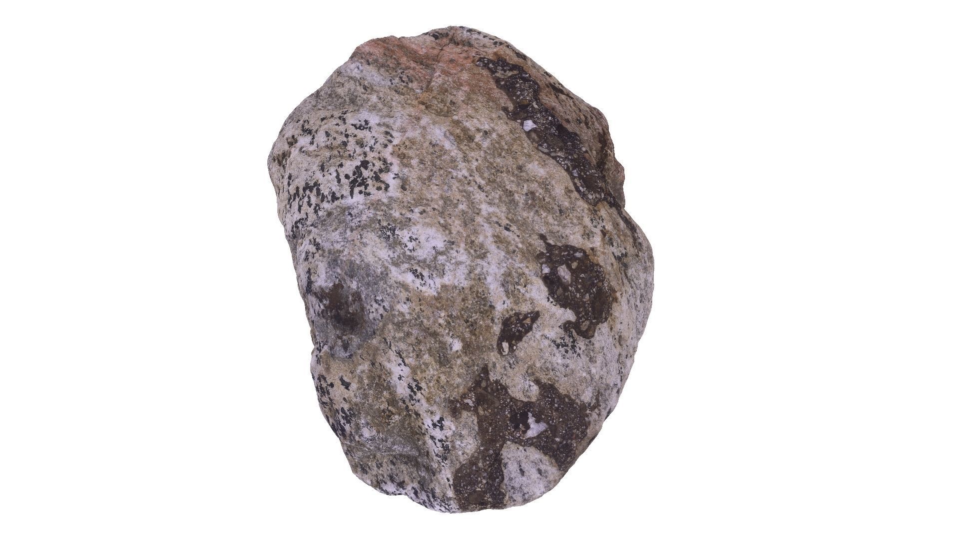 Gray Stone Raw Scanned 3D model_2