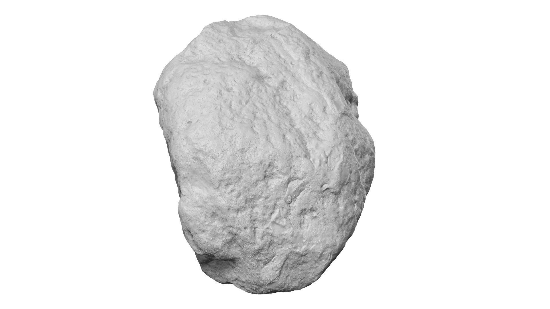 Gray Stone Raw Scanned 3D model_9