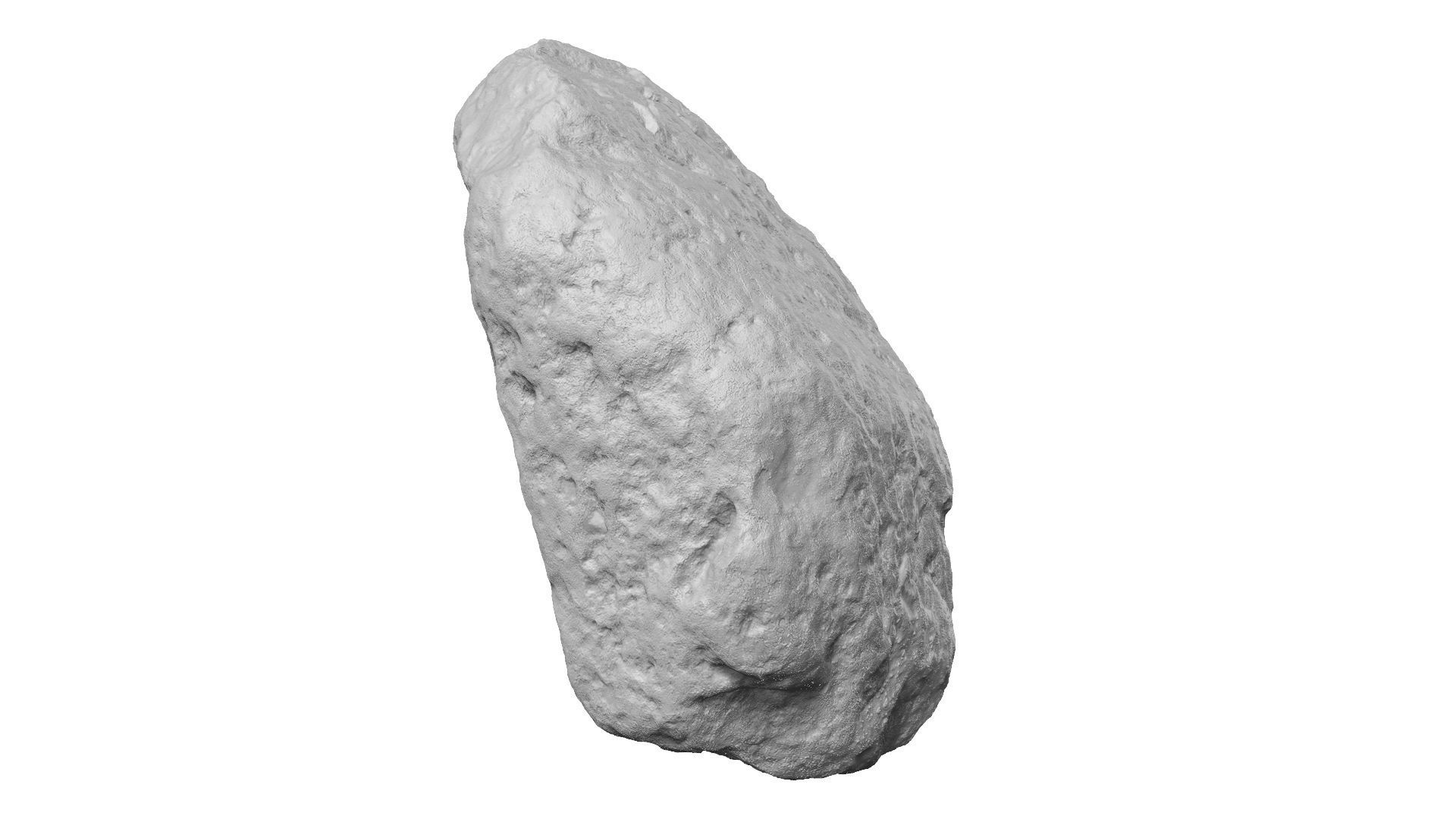 Gray Stone Raw Scanned 3D model_10