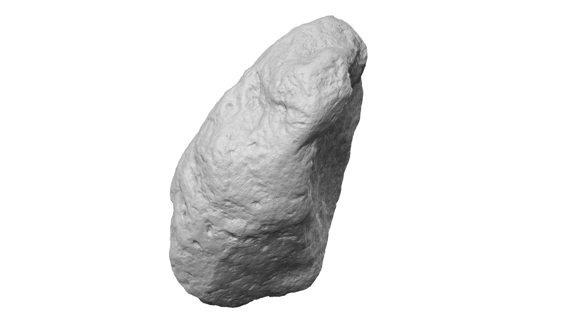 Gray Stone Raw Scanned 3D model_13