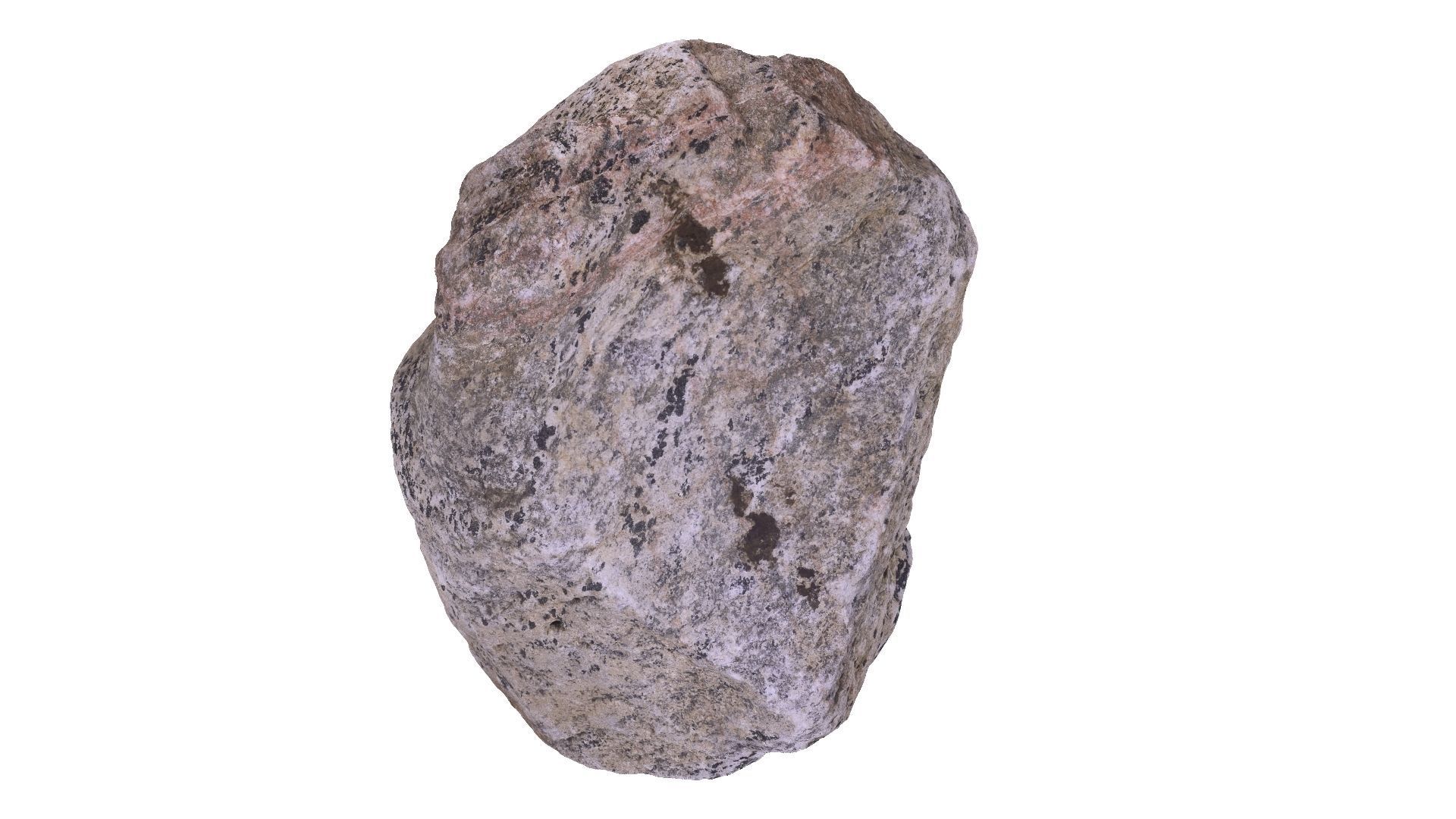 Gray Stone Raw Scanned 3D model_5