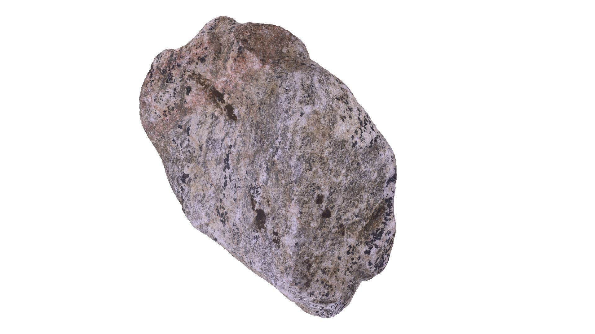 Gray Stone Raw Scanned 3D model_4
