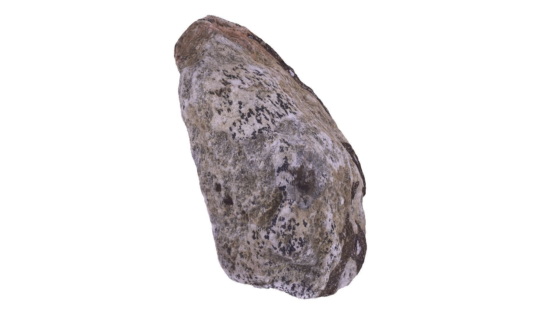 Gray Stone Raw Scanned 3D model_3