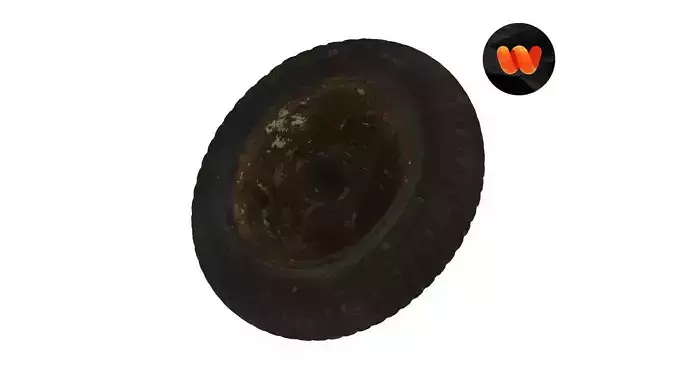 Wheelbarrow Rusty Wheel Raw Scanned