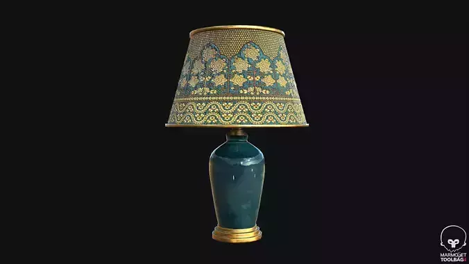 Ceramic Table Lamp PBR Game Ready