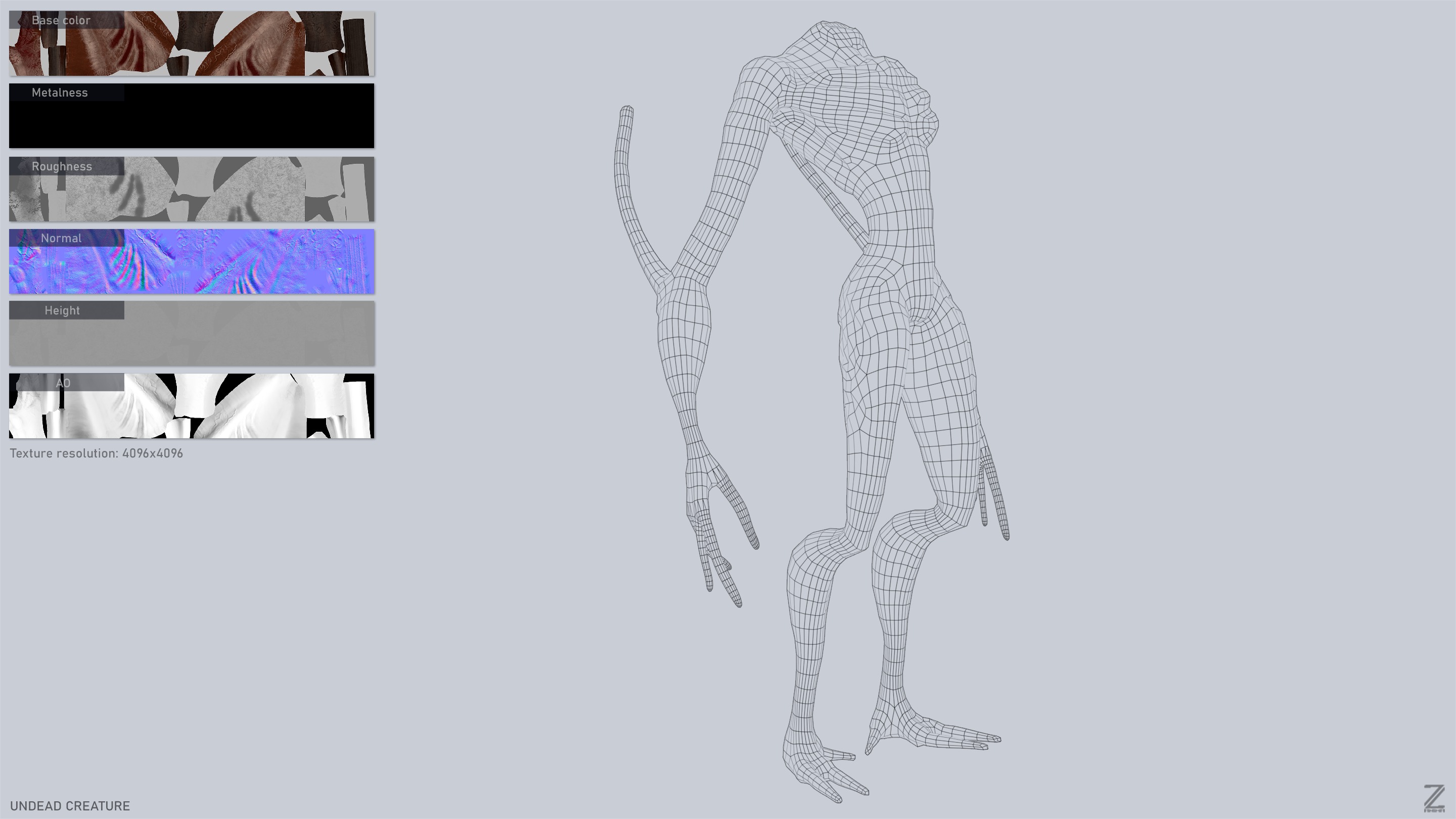 Undead creature collection group of monsters _4