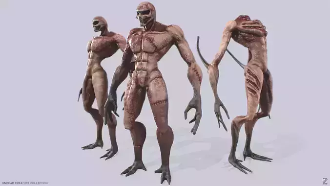 Undead creature collection group of monsters