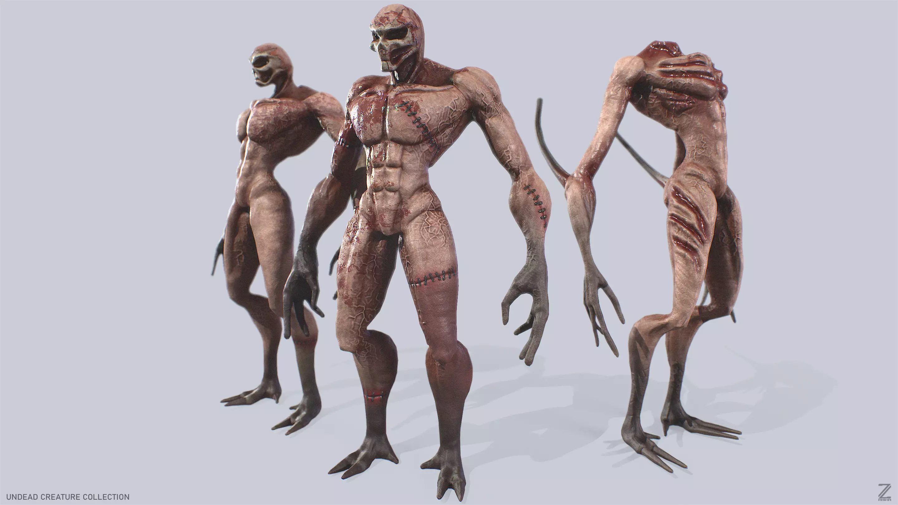 Undead creature collection group of monsters _0