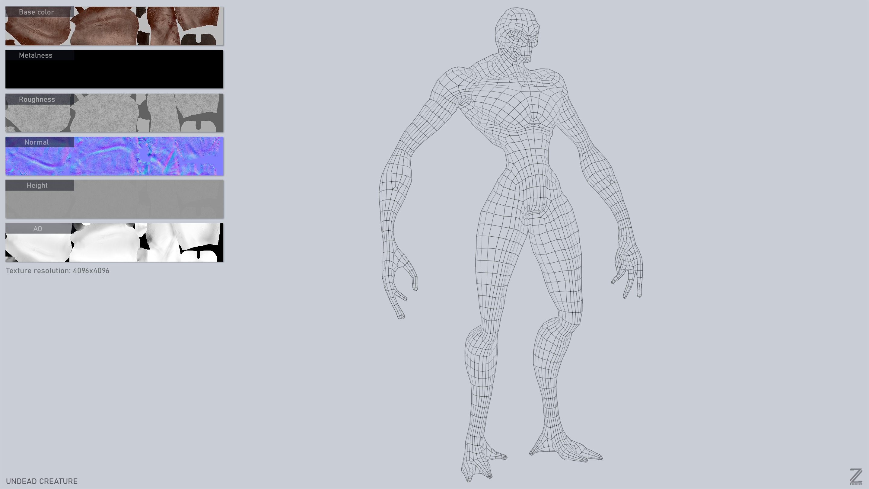 Undead creature collection group of monsters _2