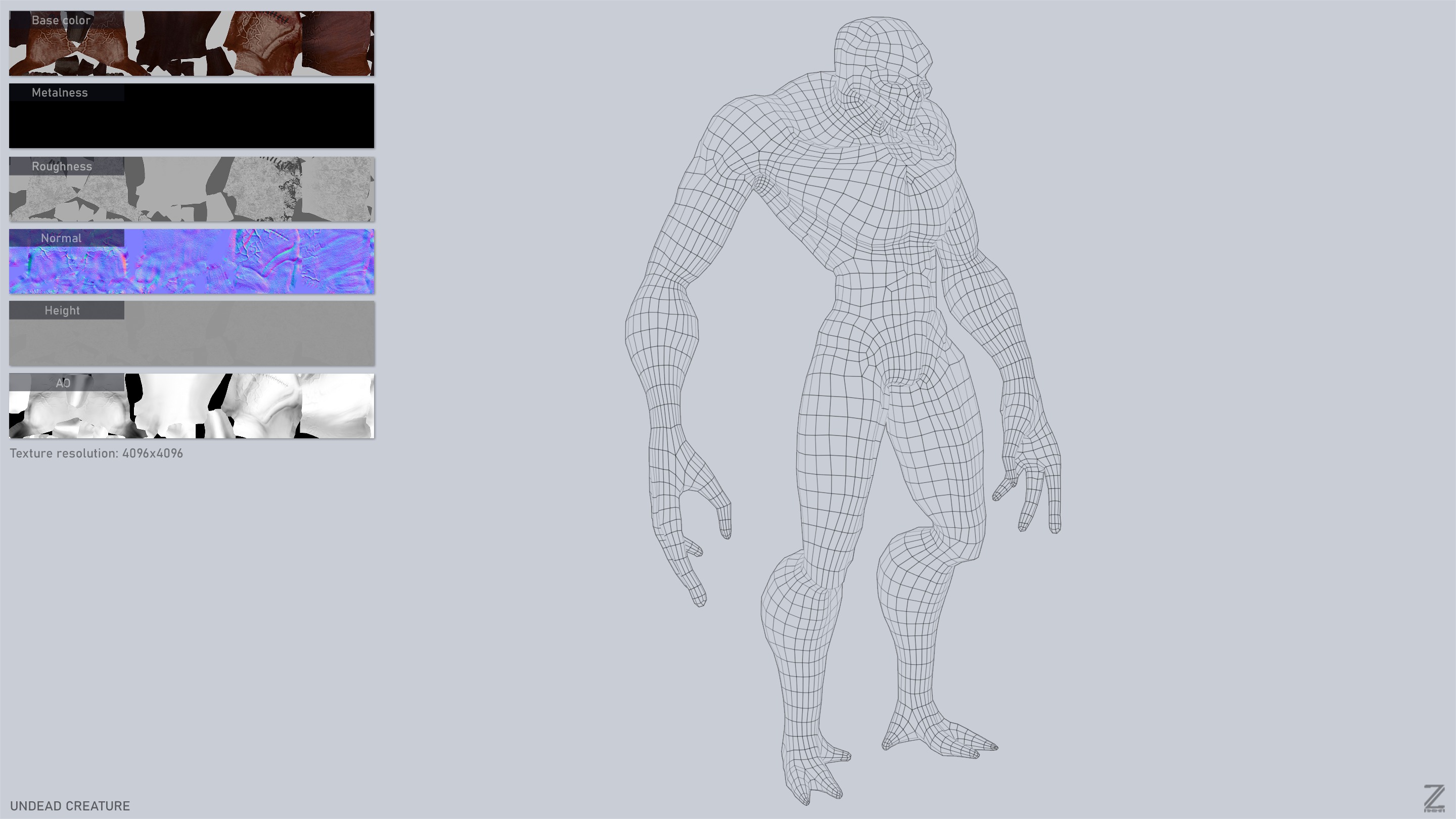 Undead creature collection group of monsters _6