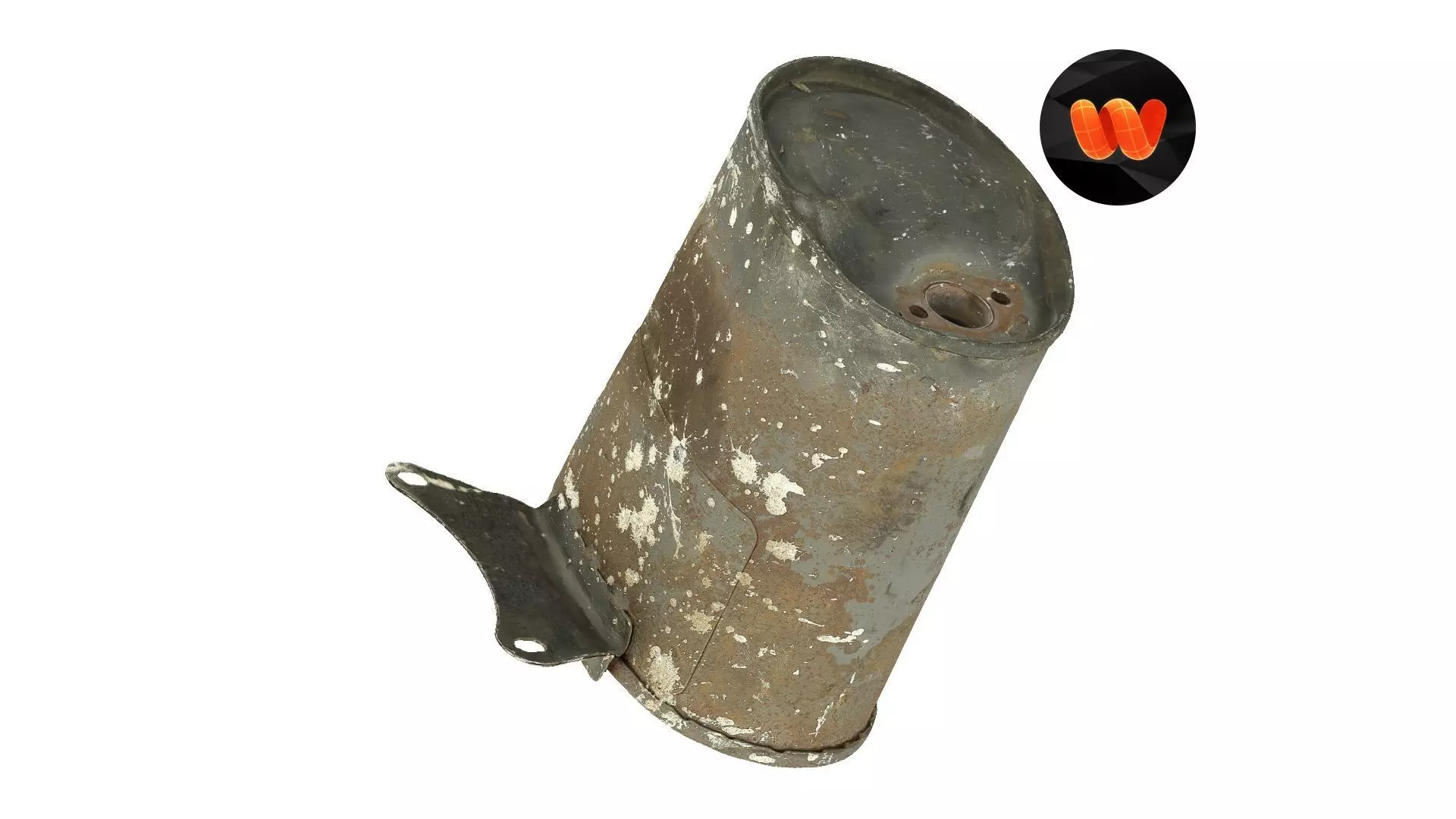 Rusty Exhaust Raw Scanned 3D model_0