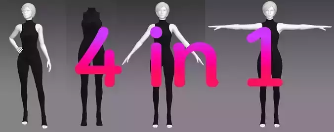 Woman Clothing 4 in 1 set64