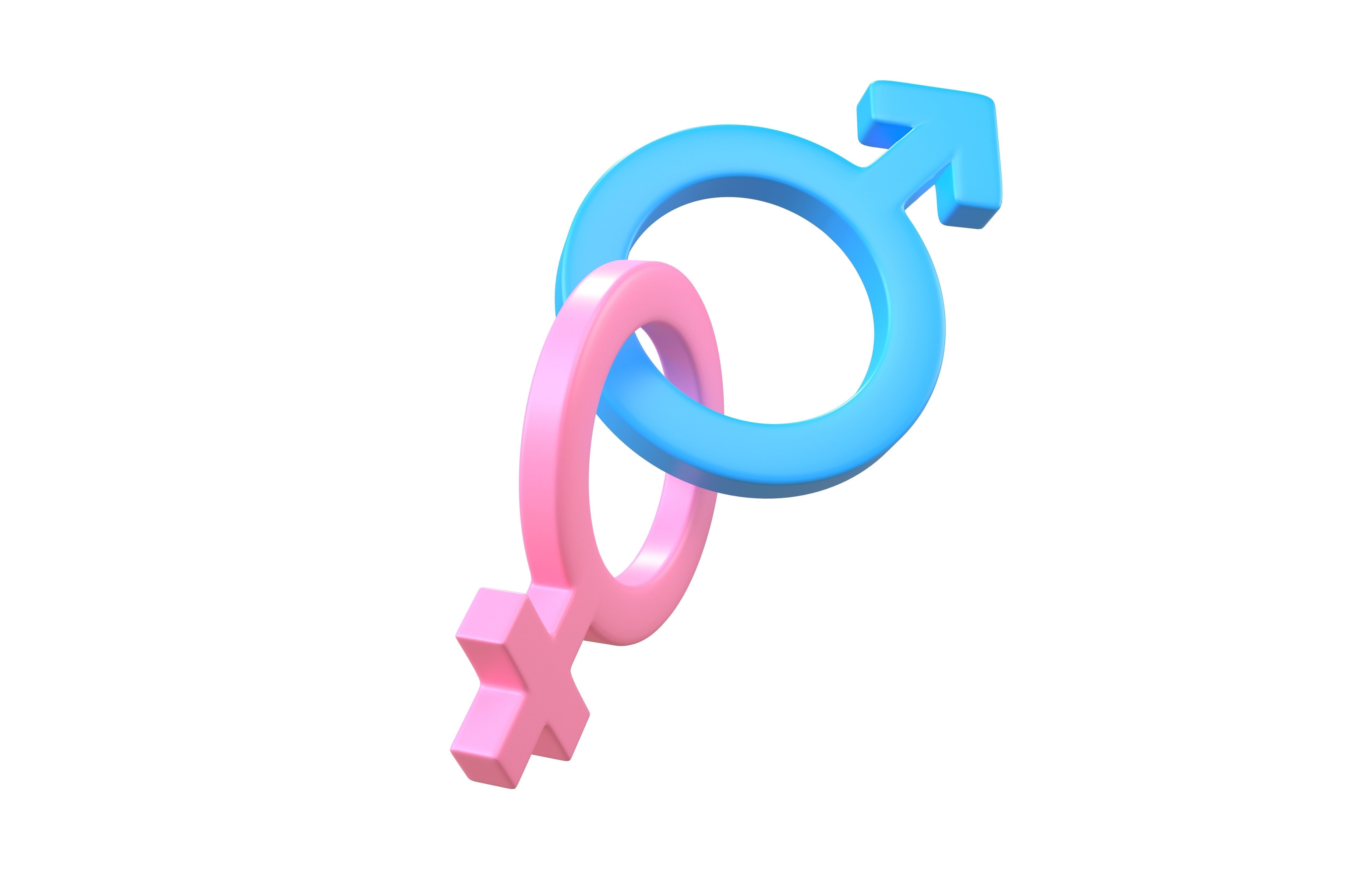 Gender Symbol v5 002 Low-poly 3D model_3