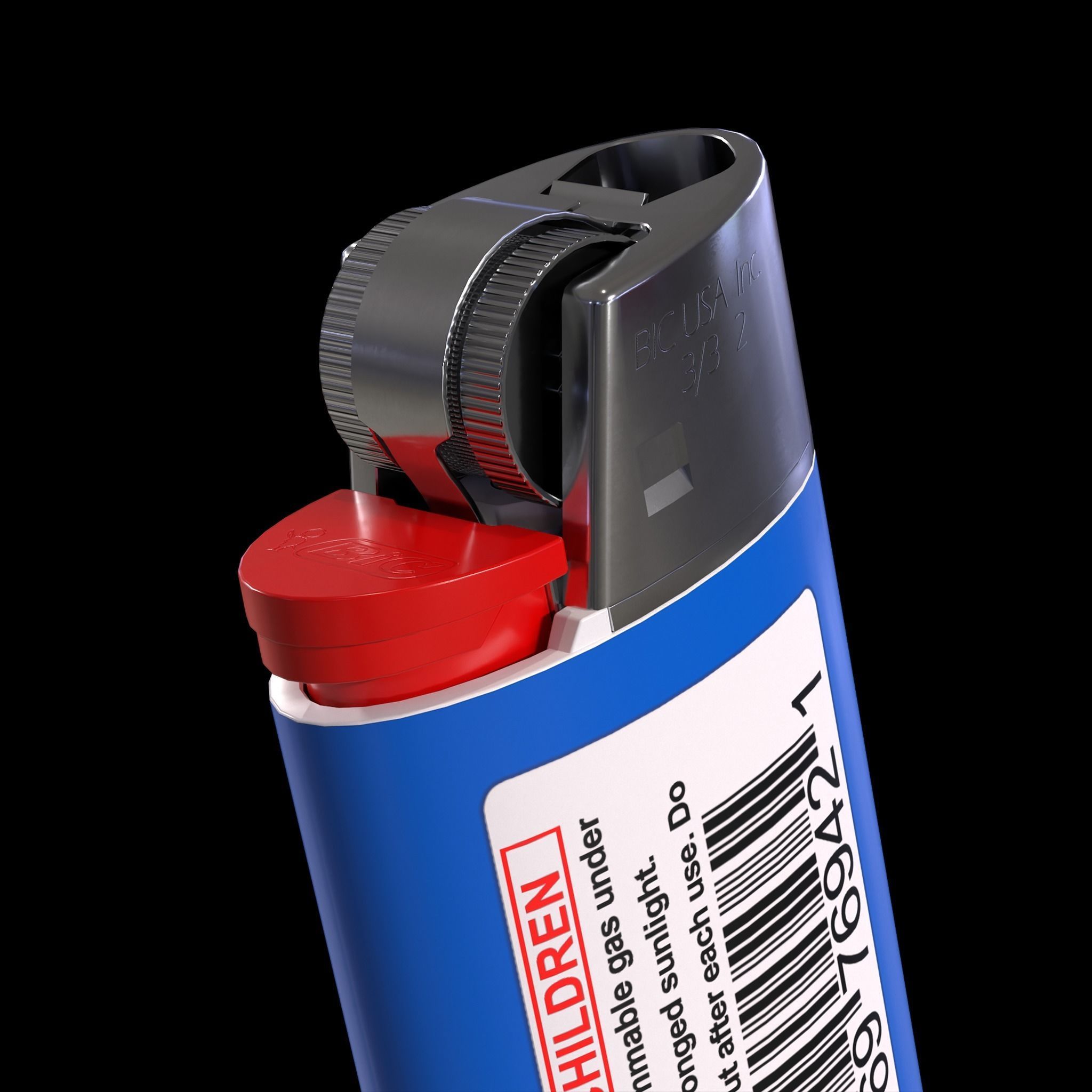 Lighters Low-poly 3D model_5