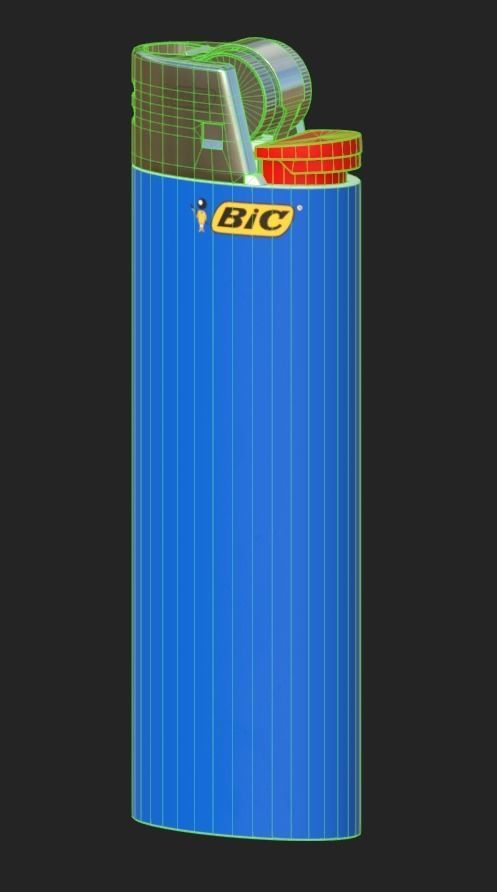 Lighters Low-poly 3D model_9