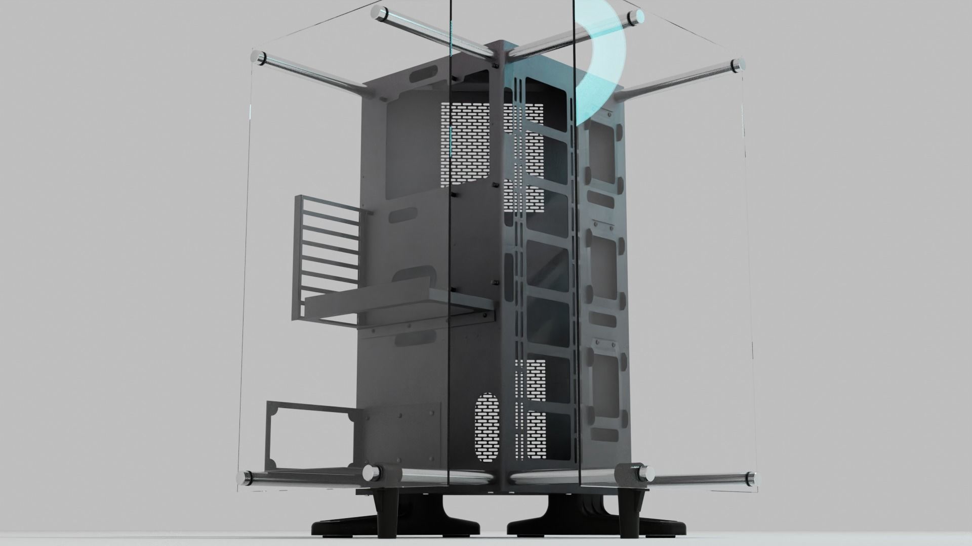 Thermaltake P90 Case Custom PC for Watercooling Build 3D model_2